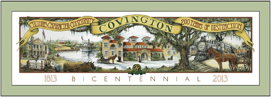 Bicentennial Poster Unveiled "Covington: 200 Years of Distinction"