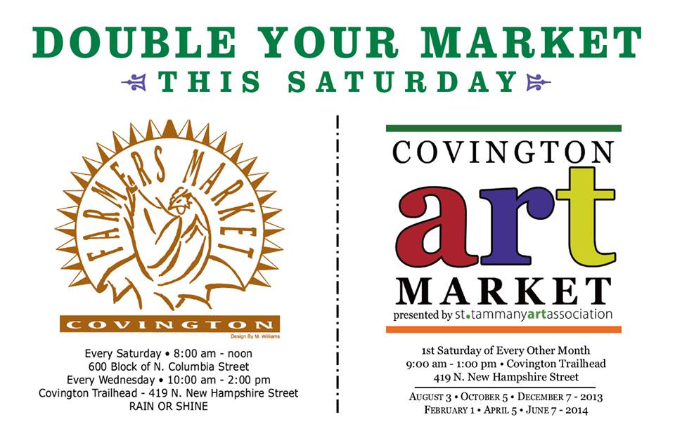 Double Your Market this Saturday