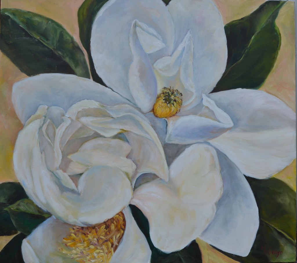 Mary Helen Seago "Two Magnolia Blossoms"