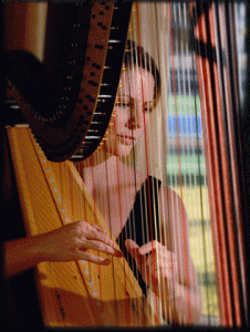 Classical Harpist Jessica Meltz At The English Tea Room