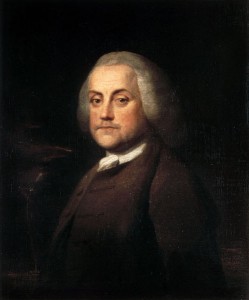 Benjamin Franklin by Benjamin Wilson, 1759.