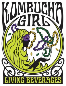 Kombucha Girl Mardi Gras logo