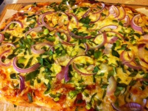 Fresh Veggie Pizza, photo courtesy Slice of Heaven Farm