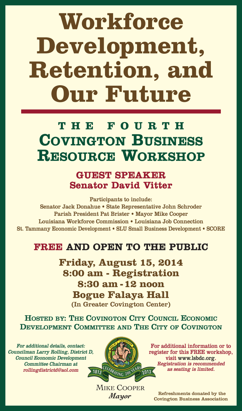 4th Covington Business Resource Workshop