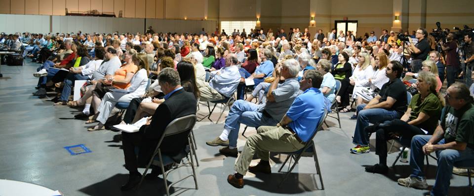 Large turnout for informational meeting held at Castine Center in Mandeville