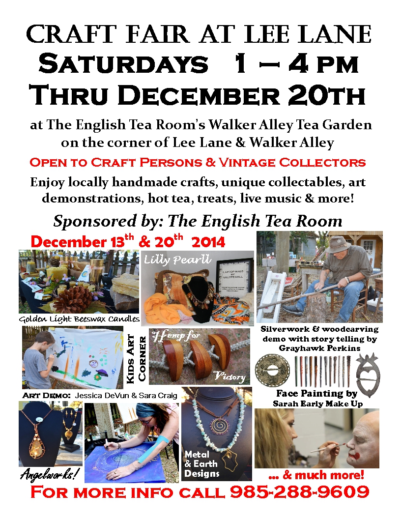 Craft Fair flier 12-13-14