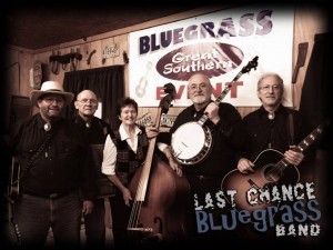 Last Chance Bluegrass Band plays at the Covington Farmer's Market Saturday