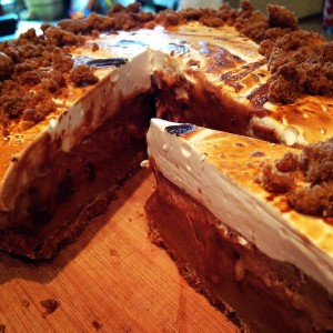 Bear Creek Road's August Pie of the Month: Salted Caramel S'Mores Ice Box Pie