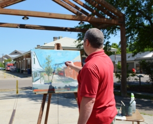 Wess Foreman at the Covington Art Market May 2014