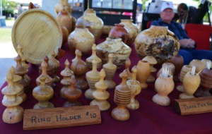 Windmill Woodturning by Robert Wagner at the Covington Art Market May 2014