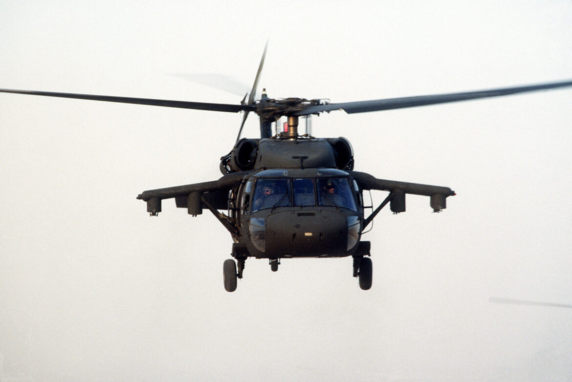 LA Guard Helicopter Fly-Over This Morning